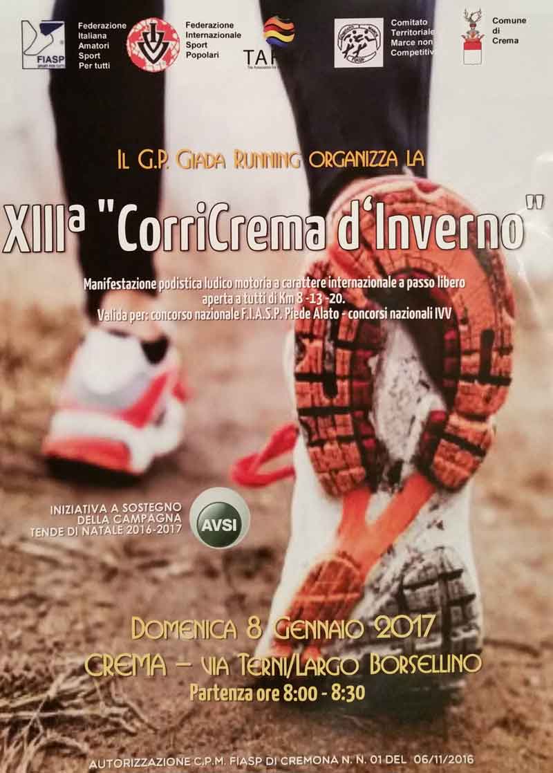 Corri Crema 13a edizione 8 gennaio 2017