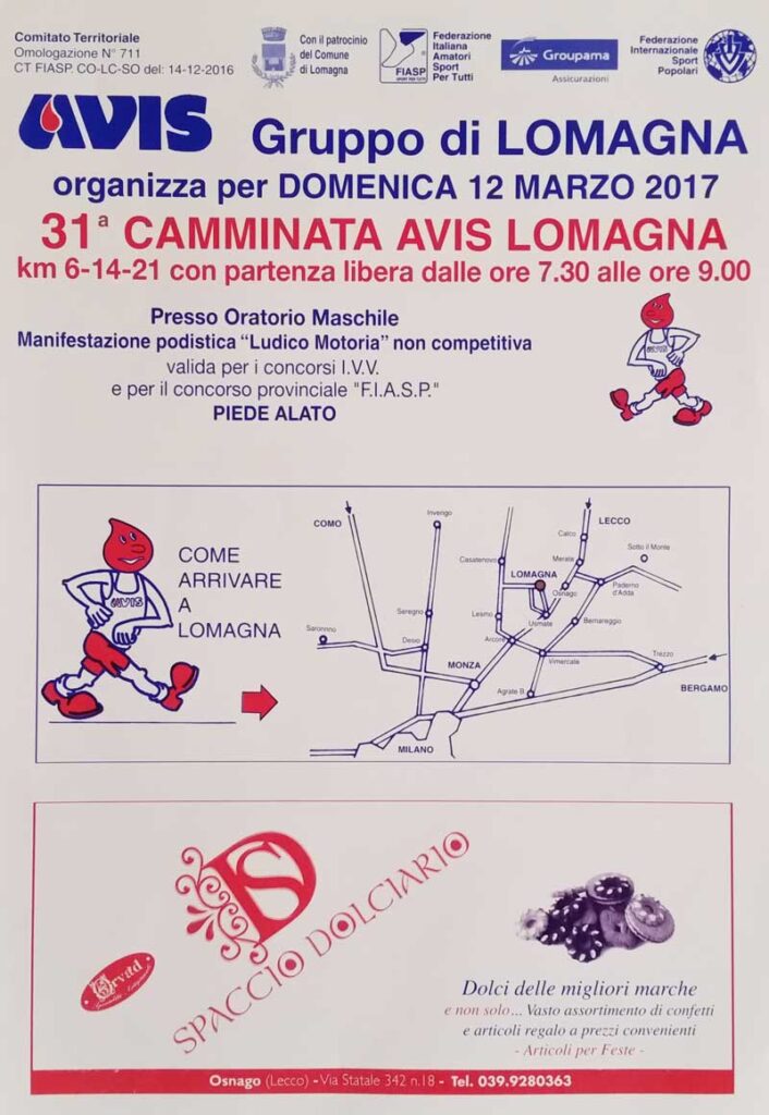Camminata AVIS Lomagna 12mar2017