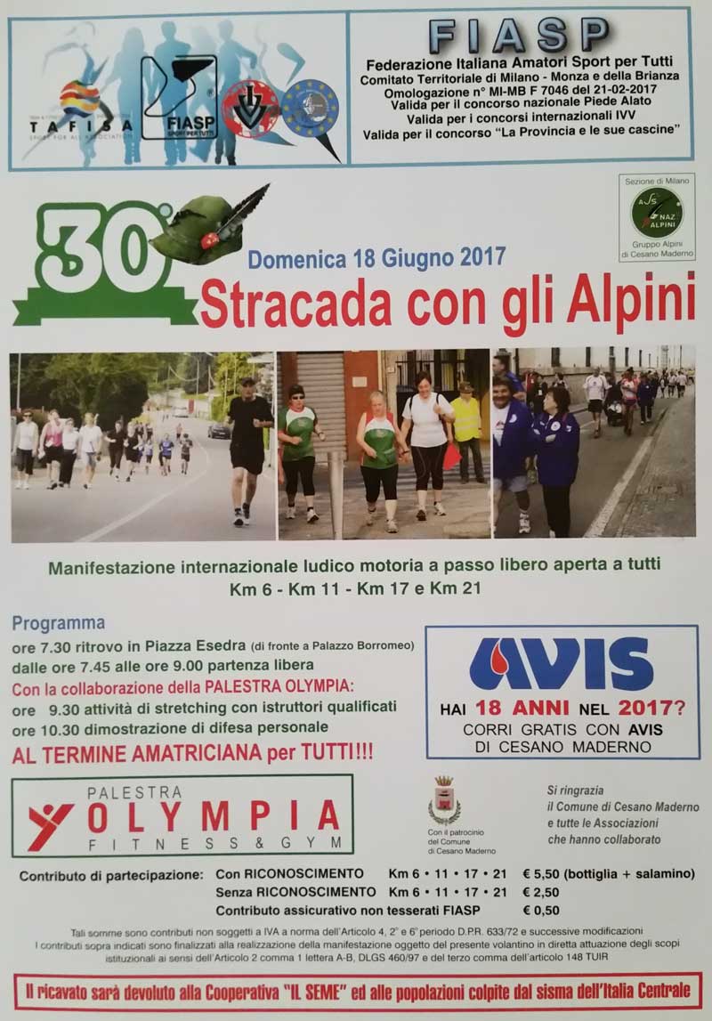 Stracada con gli Alpini - 30a edizione