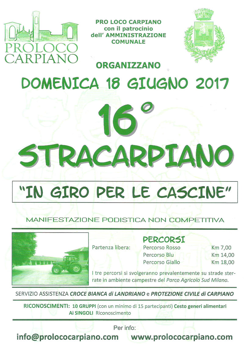 16^ STRACARPIANO – IN GIRO PER LE CASCINE