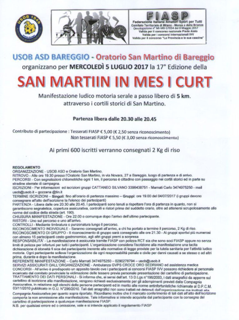 17^ San Martin in Mes i Curt