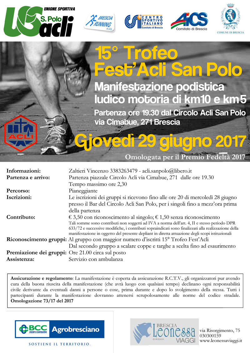 15° Trofeo Fest’Acli San Polo