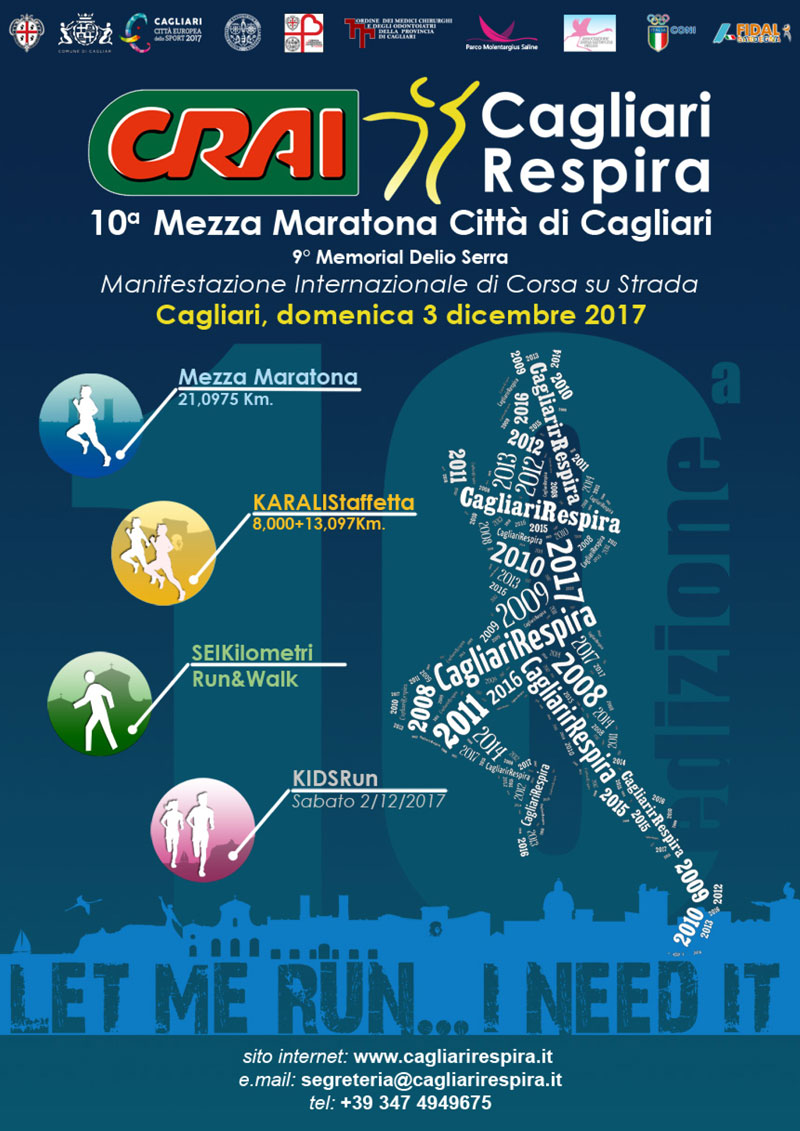 10^ Mezza Maratona Città di Cagliari – Crai Cagliarirespira