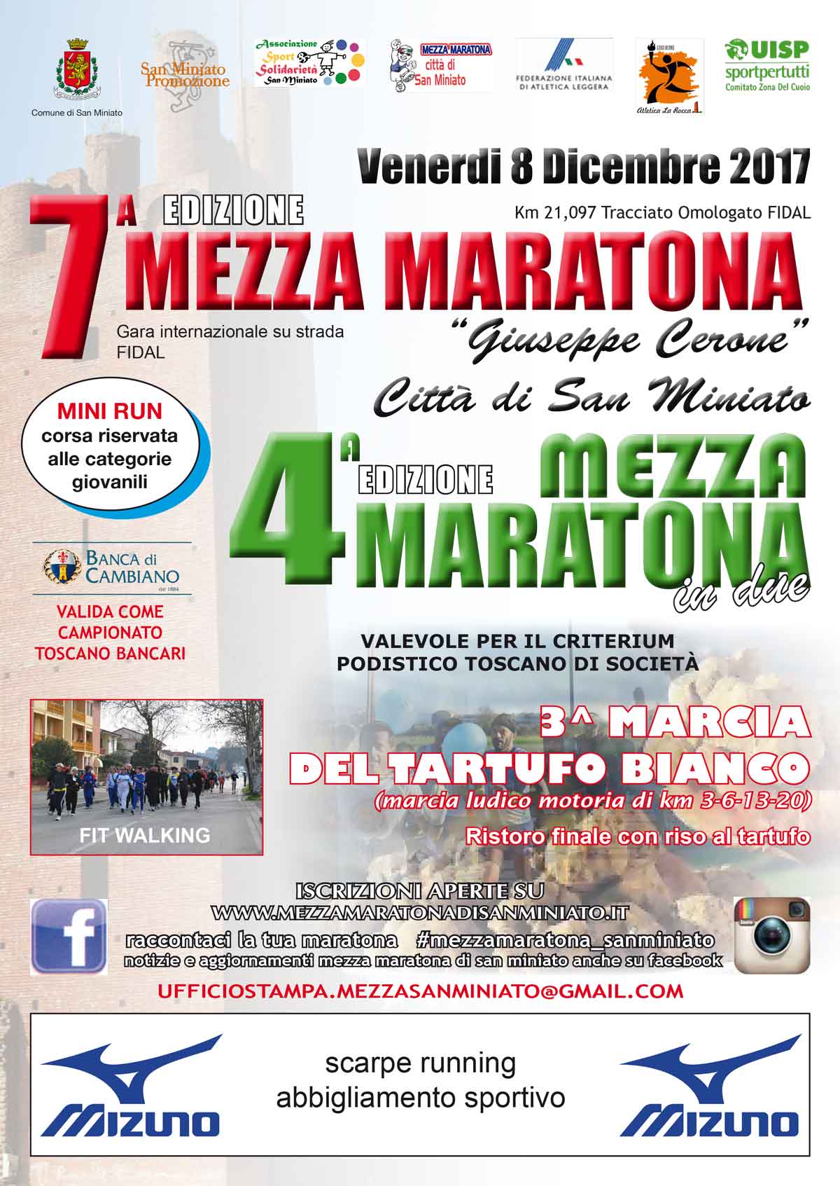 7ª Mezza Maratona Città di San Miniato