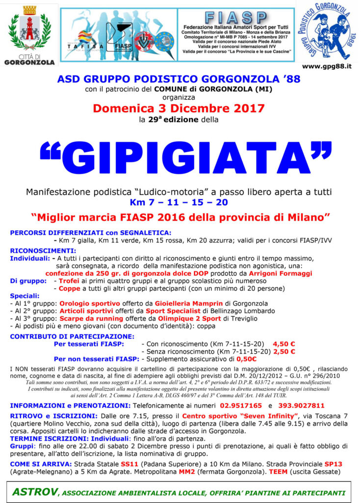 Gipigiata - 29a edizione volantino pagina 1