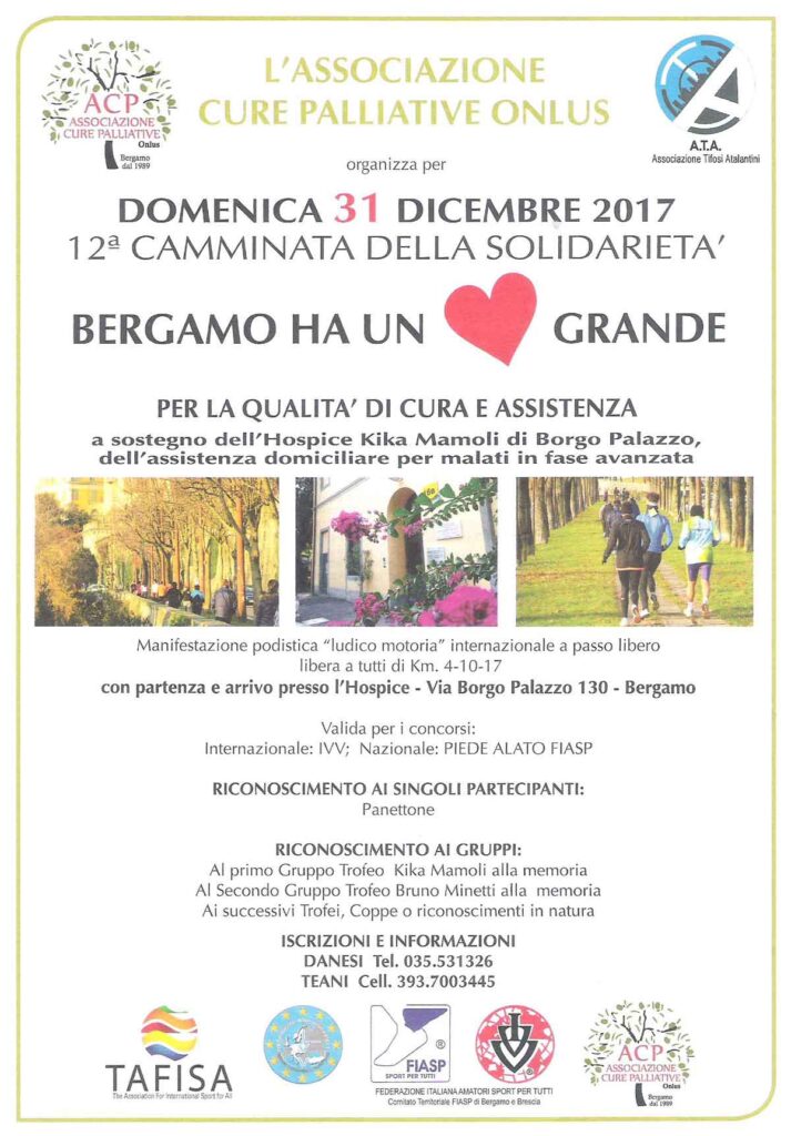 12a Camminata della Solidarietà Bergamo ha un Cuore Grande