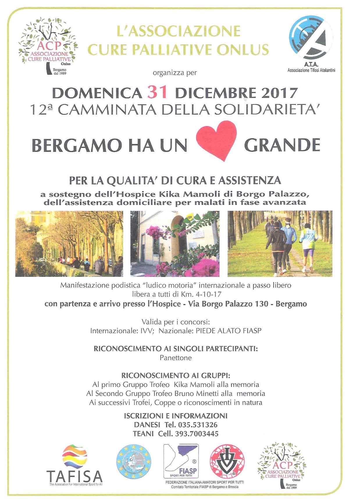 12a Camminata della Solidarietà Bergamo ha un Cuore Grande