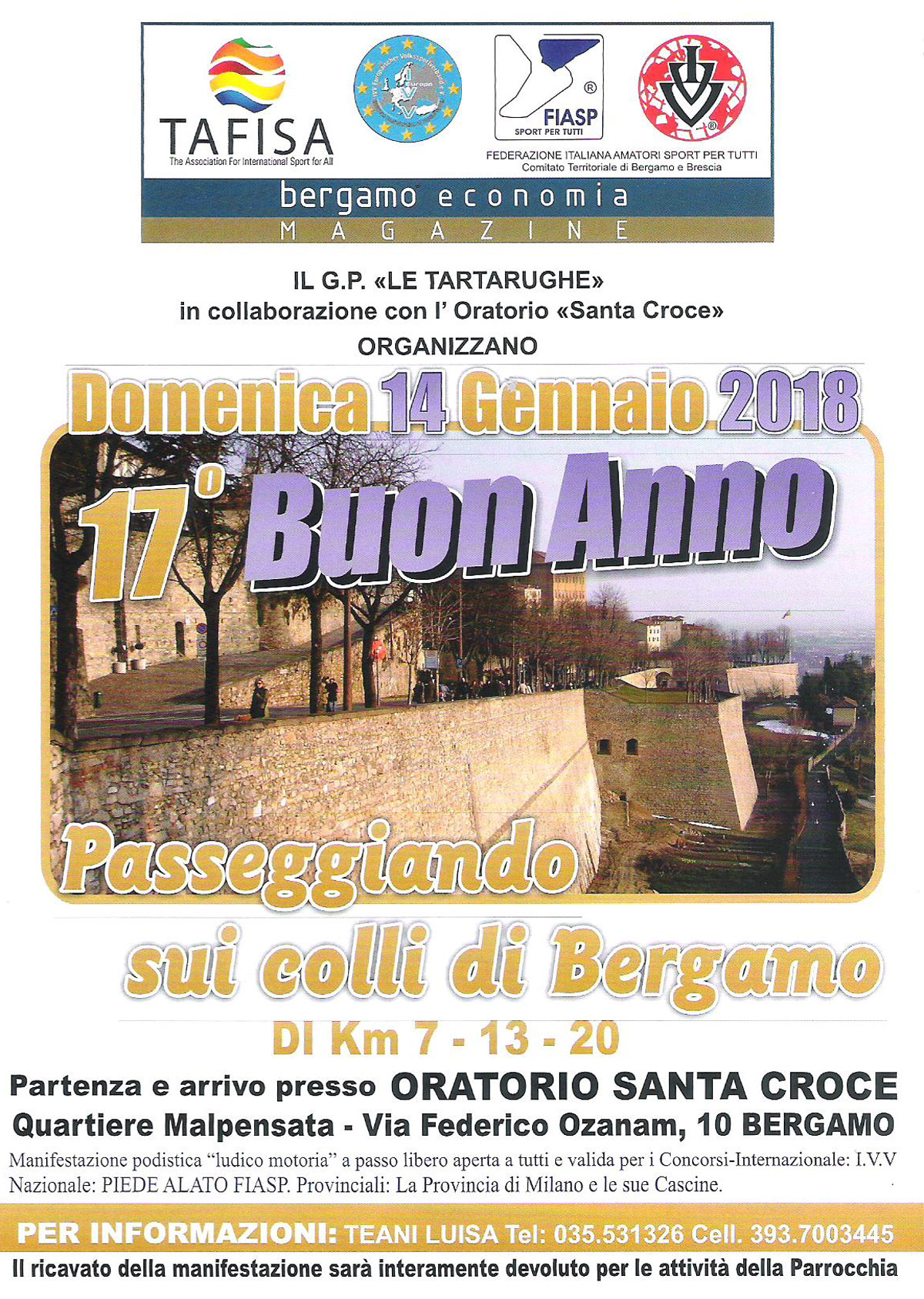 17a Buon Anno Passeggiando sui colli di Bergamo