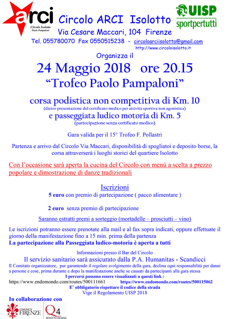 Trofeo Paolo Pampaloni 2018