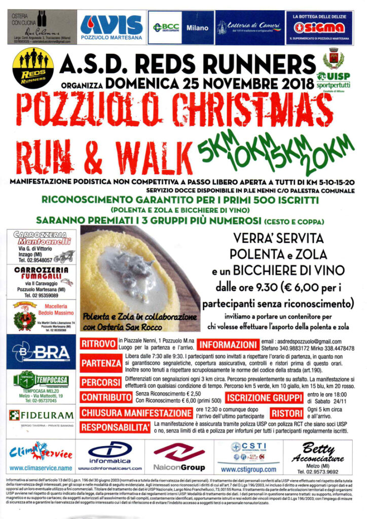 Pozzuolo Christmas Run & Walk 2018