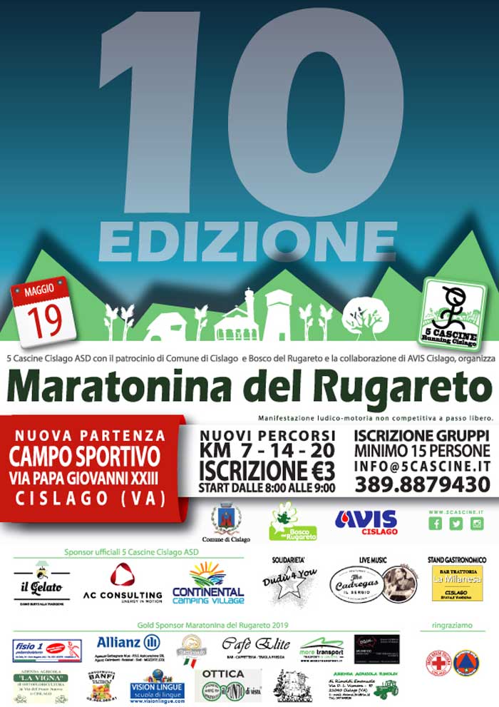 Maratonina del Rugareto - 10^ edizione