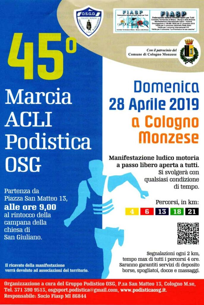 Marcia ACLI Podistica OSG 45^ edizione