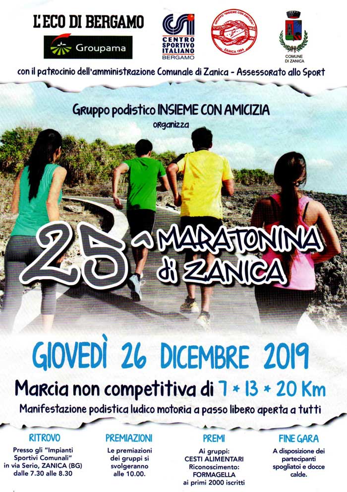 Maratonina di Zanica – 25^ Edizione
