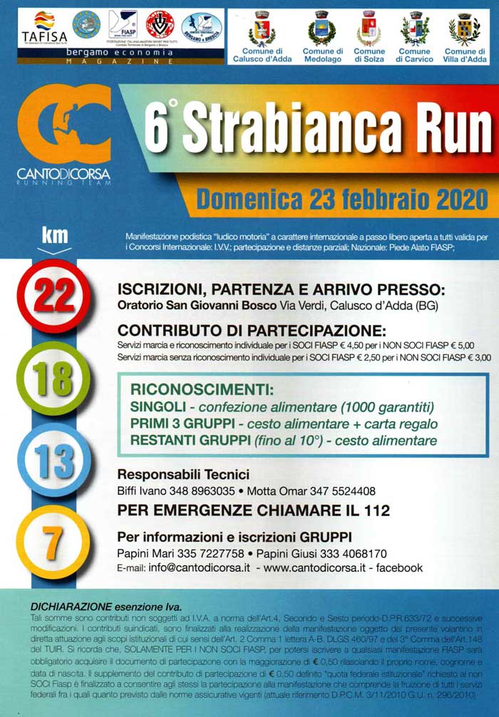 Strabianca Run 6a edizione